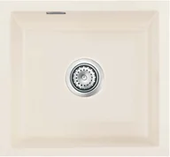 Zlewozmywaki - Zlewozmywak ceramiczny SYSTEMCERAM Mera 42 U Jasmin Korek automatyczny 5301 02 - miniaturka - grafika 1