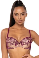 Biustonosze - Biustonosz push-up Mat 3808/11 Maureen beżowo-turkusowy - miniaturka - grafika 1