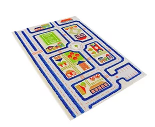 IVI Little Helper 121 md033ma10153 hipoalergiczny skutkami alergogennymi grubszy 3d dywan dla dzieci do zabawy, 100 x 150 cm, niebieski 121MD033MA10153 - Dywany dla dzieci - miniaturka - grafika 2