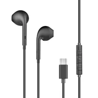 Słuchawki - Słuchawki Przewodowe Bigben Usb-C Zestaw Głośnomówiący 1,2 M Czarny - miniaturka - grafika 1
