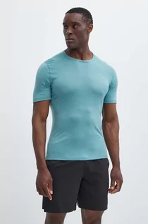Bielizna sportowa męska - Icebreaker t-shirt funkcyjny Merino 200 Oasis kolor turkusowy IB104509A751 - grafika 1