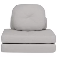 Sofy i kanapy - Sofa rozkładana jednoosobowa jasnoszara OLDEN - miniaturka - grafika 1