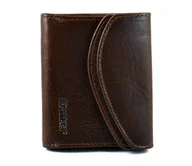 Portfele - Bartex 0200D – Skórzany Portfel Damski Brązowy RFID, Polska Marka 10020D - miniaturka - grafika 1