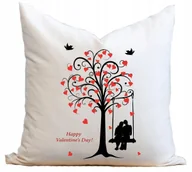 Poszewki na poduszki - PODUSZKA JASIEK I POSZEWKA WALENTYNKOWA NA WALENTYNKI PREZENT 40x40 - miniaturka - grafika 1