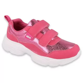 Buty dla dziewczynek - Obuwie dziecięce sportowe Befado 516X106 różowe - grafika 1