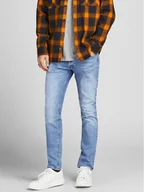 Spodnie męskie - Jack&Jones Jeansy 12203510 Niebieski Slim Fit - miniaturka - grafika 1