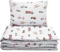 Pościel dla dzieci - Pościel z bawełny satynowej 100x135cm - POJAZDY - miniaturka - grafika 1