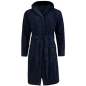 Piżamy damskie - TOMMY HILFIGER MĘSKI SZLAFROK HOODED BATHROBE NAVY 2S87905573 416 XL - miniaturka - grafika 1