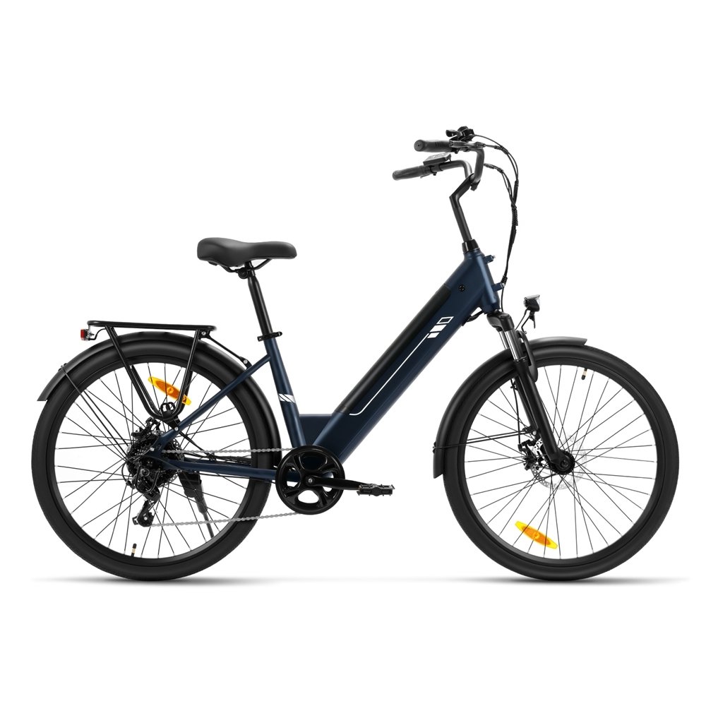 Foride Roamer 2 Step-Thru Electric Bike 250W Motor 36V 15,6Ah Battery 26'×1,75' Tires 25km/h Max Speed 100km Max Range