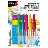 Zabawki kreatywne - Markery Do Tkanin W Sprayu Z Szablonami Zwierzaki 5 Szt I Kidea - miniaturka - grafika 1