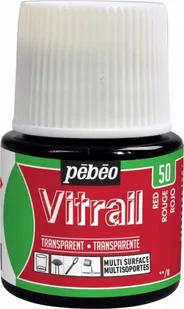 PEBEO VITRAIL FARBY DO SZKŁA 45ML RED - Farby i media malarskie PEBEO VITRAIL FARBY DO SZKŁA 45ML RED - Farby i media malarskie - miniaturka - grafika 1