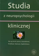 Książki medyczne - Studia z neuropsychologii klinicznej - miniaturka - grafika 1