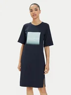 Piżamy damskie - Emporio Armani Underwear Sukienka codzienna 164687 4R255 00135 Granatowy Relaxed Fit - miniaturka - grafika 1