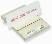 Segregatory - Bantex 100400217, White, Cardboard, 210 mm, 75 mm, 50 pcs - miniaturka - grafika 1