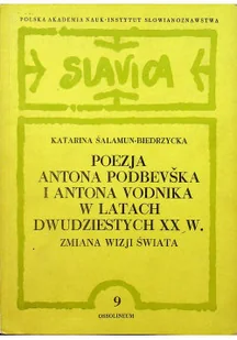 Poezja Antona Podbevska i Antona Vodnika w latach dwudziestych XX w - Poezja - miniaturka - grafika 1