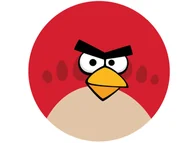 Ciasta i półprodukty do ciast - Dekoracyjny opłatek tortowy Angry Birds - 20 cm - miniaturka - grafika 1