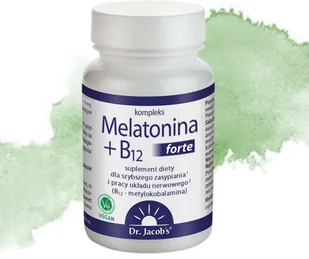 MELATONINA +B12 forte Dr. Jacobs 90 sztuk - Suplementy naturalne - miniaturka - grafika 1