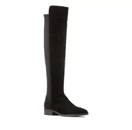 Kozaki damskie - Clarks Pure Caddy [black suede] - rozmiar 39.5 - miniaturka - grafika 1