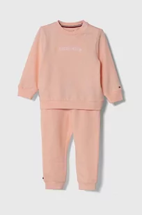Tommy Hilfiger dres niemowlęcy kolor różowy - Komplety dla niemowląt - miniaturka - grafika 1