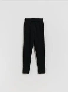 Reserved - Ocieplane legginsy - czarny - Spodnie i spodenki dla dziewczynek - miniaturka - grafika 1