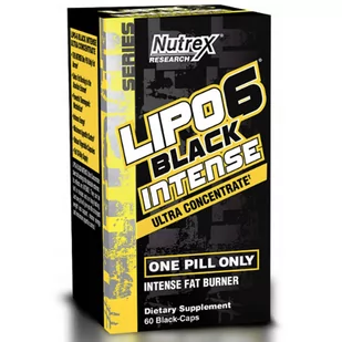 NUTREX Lipo6 Black Intense Ultra Concentrate 60caps - Spalacze tłuszczu - miniaturka - grafika 1