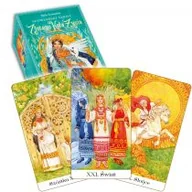 Poradniki hobbystyczne - Studio Astropsychologii Słowiański Tarot Złotego Koła Życia. 78 kart + książka Mila Losenko - miniaturka - grafika 1