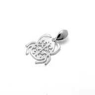 Wisiorki - Zawieszka skarabeusz srebrna - miniaturka - grafika 1