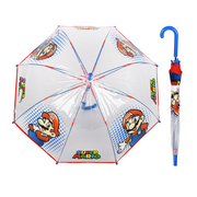 Parasolki dla dzieci - Parasolka dziecięca Perletti Super Mario transparentny - miniaturka - grafika 1