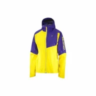 Kurtki i kamizelki sportowe damskie - Kurtka Salomon Bonatti Trail W Empire Yellow - miniaturka - grafika 1