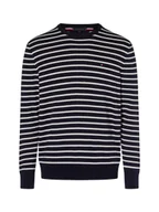 Swetry damskie - Tommy Hilfiger Sweter damski z dzianiny Kobiety Bawełna niebieski w paski, S - miniaturka - grafika 1