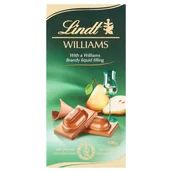 Czekolada - Lindt Czekolada mleczna z płynnym nadzieniem z Williams Brandy 100 g - miniaturka - grafika 1