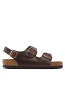 Sandały męskie - Birkenstock Sandały Milano 34871 Brązowy - miniaturka - grafika 1