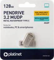 Pendrive - Pendrive Platinet PLATINET PENDRIVE USB 3.2 + USB-C 128GB METAL UDP WATERPROOF [45969] - miniaturka - grafika 1