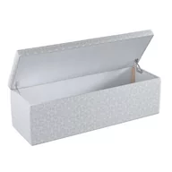 Pufy i podnóżki - Dekoria.pl Dekoria.pl Skrzynia tapicerowana wzór sześcianów na szarym tle 120 × 40 × 40 cm Sunny 526-143-50 - miniaturka - grafika 1