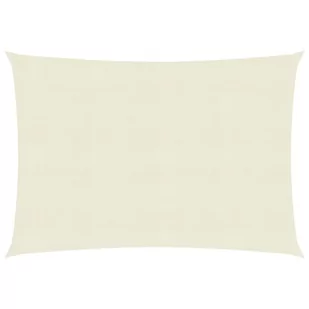 vidaXL Żagiel przeciwsłoneczny, 160 g/m, kremowy, 2,5x3 m, HDPE vidaXL - Parasole ogrodowe - miniaturka - grafika 1