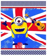 Koce i narzuty dla dzieci - Faro, Minionki, Koc polarowy, 125x150 cm, 01 - miniaturka - grafika 1