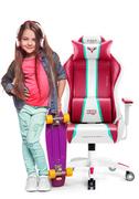 Fotele gamingowe - Diablo Chairs X-One 2.0 Kids Size biało-czerwony 25,53 zł - miniaturka - grafika 1
