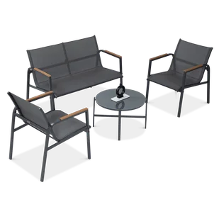 Zestaw mebli MANGO CAFFE Dark Grey - Focus Garden - Meble ogrodowe - miniaturka - grafika 1