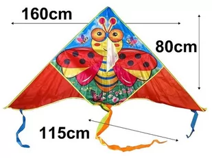 Latawiec Biedronka 160x75cm Adar - Zabawki i gry sportowe - miniaturka - grafika 1