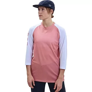 Koszulki i topy damskie - POC Damska koszulka MTB Pure 3/4, Sól kamienna/wodór biały, XL - grafika 1