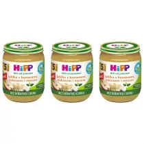 Hipp Jabłka z bananami kokosem i owsem po 5. miesiącu zestaw 3 x 160 g Bio - Desery dla dzieci - miniaturka - grafika 1