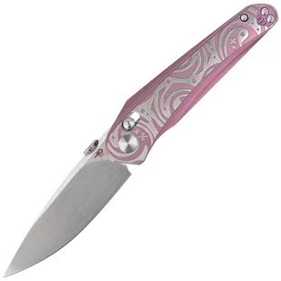 Nóż składany Bestech Mothus Purple Titanium, Satin by Hand M390 by Kombou (BT2206E) - Noże - miniaturka - grafika 1