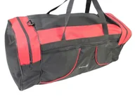 Torby męskie - Torba Podróżna Średnia CONVEY (PL) CZARNO-CZERWONA 62 x 24 x 24 [cm] - miniaturka - grafika 1