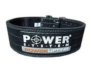 Pasy kulturystyczne - POWER-SYSTEM PAS POWERLIFTING BELT-GREY-XXL - miniaturka - grafika 1