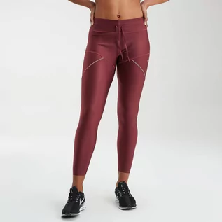 Spodnie sportowe damskie - Damskie legginsy z kolekcji Velocity MP – bordowe - L - grafika 1
