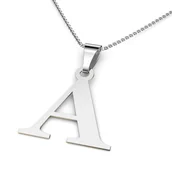 Zawieszki - Zawieszka srebrna literka - miniaturka - grafika 1