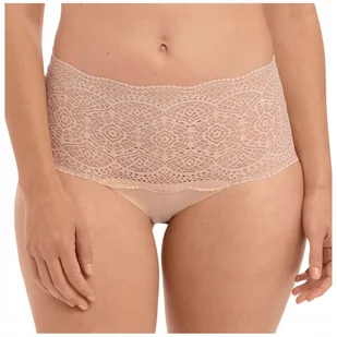 Majtki figi wysoki stan bezszwowe koronka Fantasie LACE EASE beżowe UNI - Majtki damskie - miniaturka - grafika 1