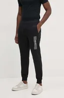 Spodnie męskie - Calvin Klein spodnie dresowe kolor czarny z nadrukiem K10K113922 - miniaturka - grafika 1