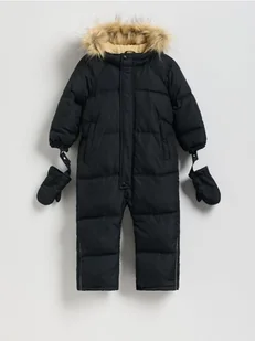 Reserved - Ocieplany kombinezon z rękawiczkami - czarny - Kombinezony dla dzieci - miniaturka - grafika 1