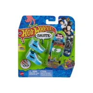 Samochody i pojazdy dla dzieci - Hot Wheels Skate Deskorolka + buty HVJ83 - Mattel - miniaturka - grafika 1